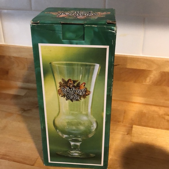 🛍️ NIB CLOSED DISNEY RainForest Cafe Hurricane Glass - Picture 3 of 4